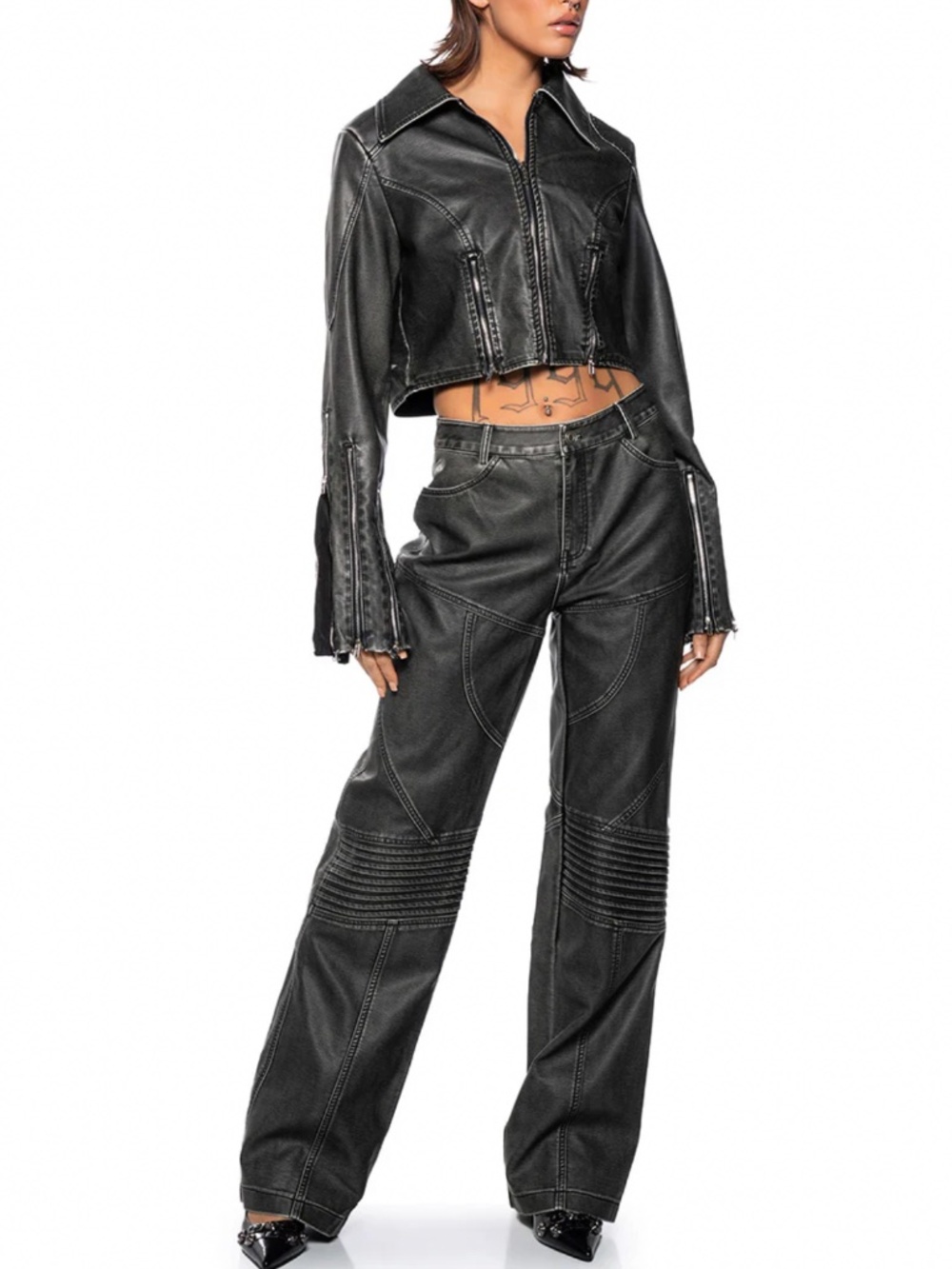 FAST LANE DISTRESSED PANT - 1X